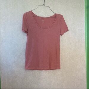 Loft 100% Cotton Women's Soft Pink T-Shirt XS